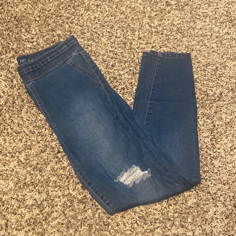 New York & Company Pull On High-Waisted Ankle Leggings | Size S